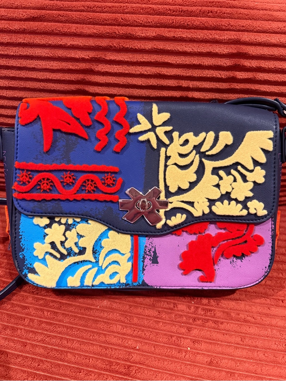 Desigual Textured Patchwork Bag